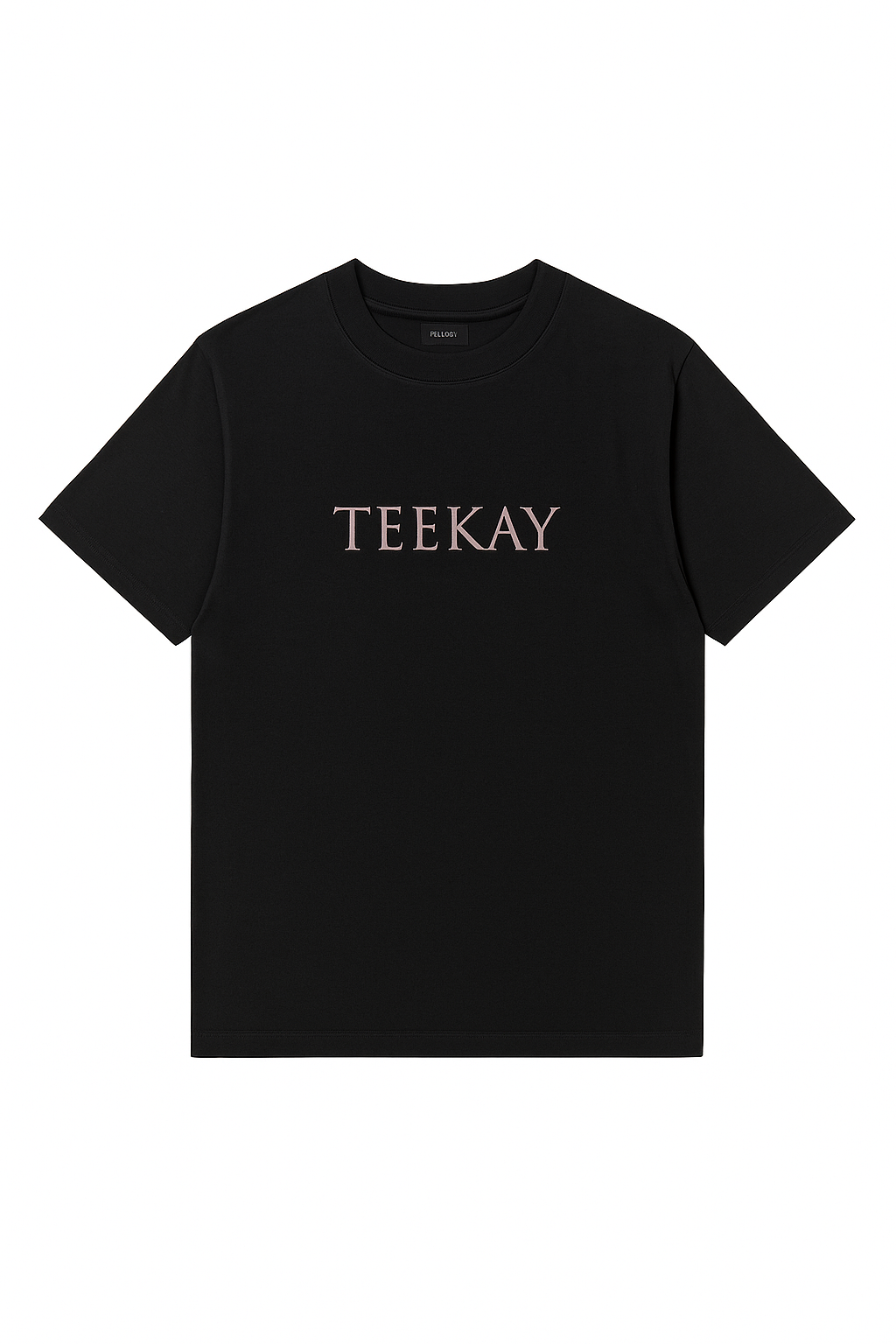 Relaxed Shoulder Cotton Tee – Black