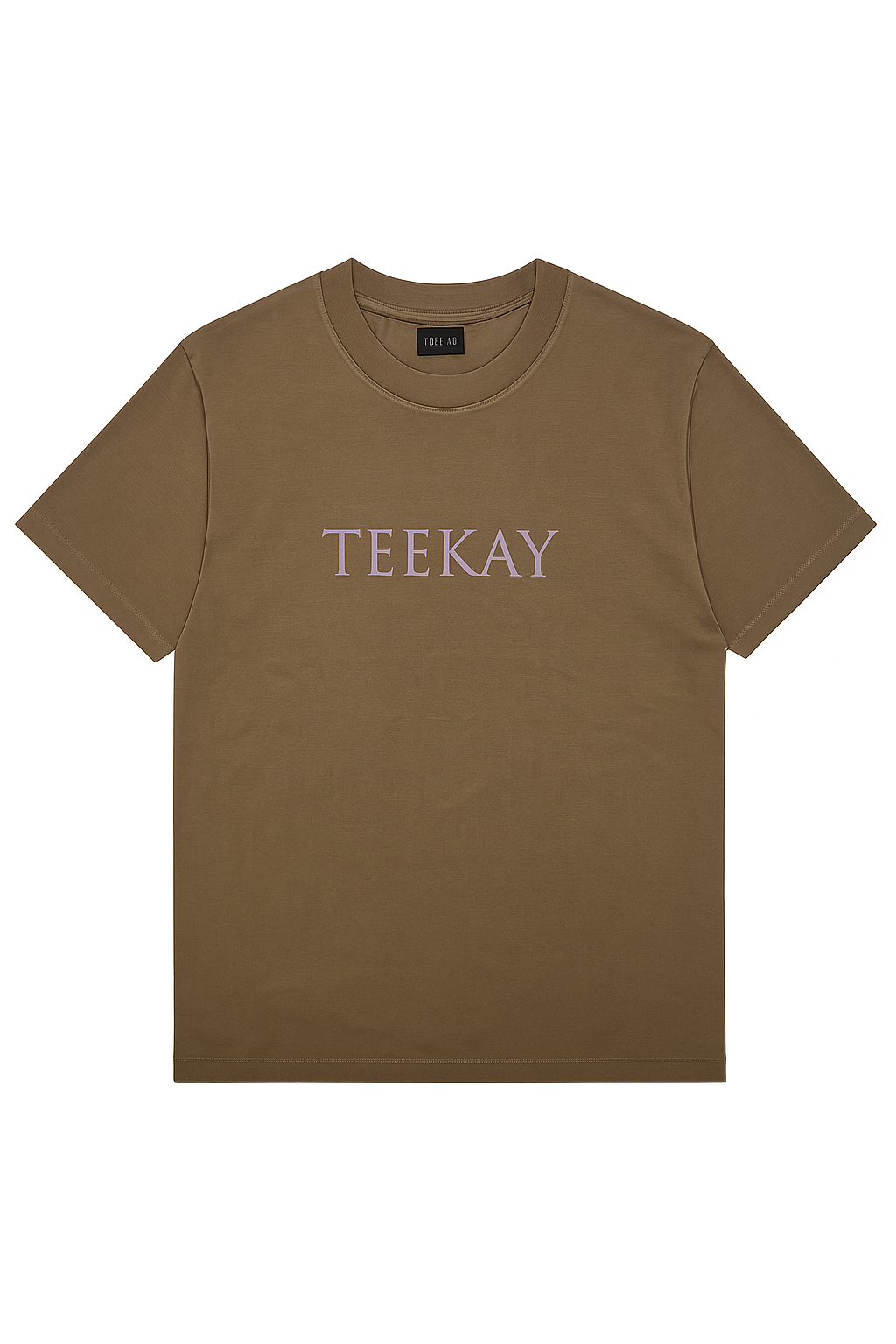 Relaxed Shoulder Cotton Tee – Olive Green