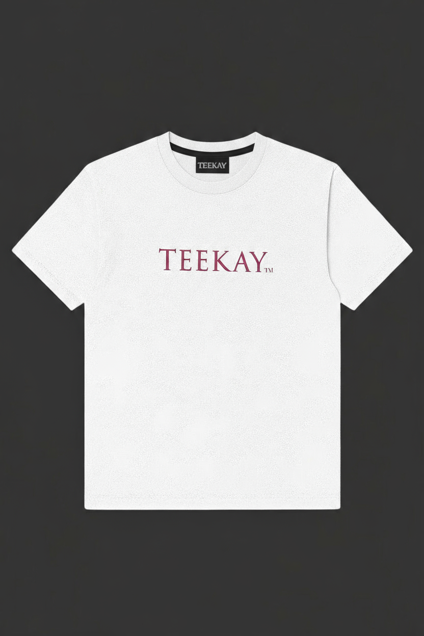 Relaxed Shoulder Cotton Tee - White